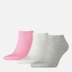 Шкарпетки PUMA UNISEX SNEAKER PLAIN 3P 906807_20 Сіро-рожевий