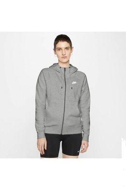 Толстовка NIKE W NSW ESSNTL FLC FZ HOODIE BV4122-063 Серый, XS