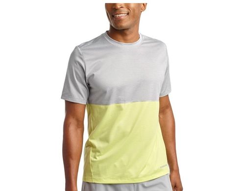 Футболка SAUCONY RERUN SHORT SLEEVE 800250-SL Желто-серый, S, 49 см, 60 см, 26 см, 75 см